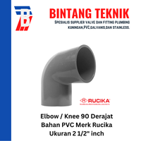 Gambar Elbow / Knee 2 1/2" inch PVC Rucika AW 90 Derajat dari Bintang Teknik Toko Kota Administrasi Jakarta Barat 3 Tokopedia