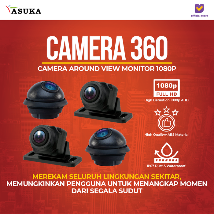 Gambar Mirai Vision 360 Camera Around View Monitor 1080p - CAM 360 dari ASUKA CAR TV Kota Administrasi Jakarta Barat Tokopedia