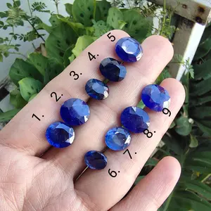 natural blue sapphire cutting oval (C) / batu asli blue safir kualitas terbaik