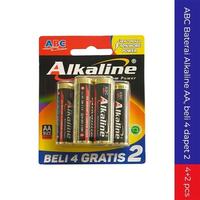 Gambar ABC Baterai Alkaline AA, beli 4 dapet 2 dari Super Grosir Mama Kota Administrasi Jakarta Selatan 1 Tokopedia
