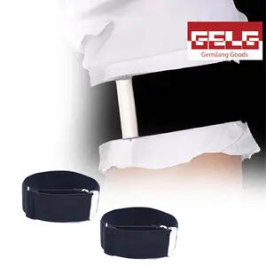 Penjepit Lengan Baju Kemeja Garter Bartender Armband Sleeve Garter Adjustable Arm Garter Band 1Pasang  JIKEKU Non Slip Shirt Sleeve Garter