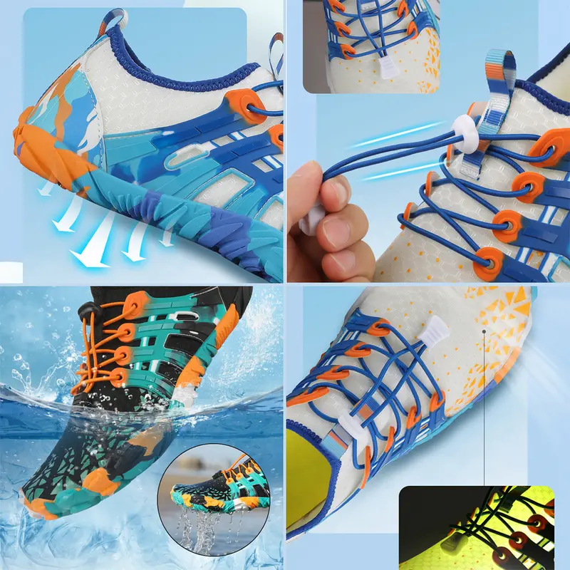 Sepatu Pantai Sepatu Renang Sepatu Air Pria Dan Wanita Sepatu Selam Sepatu Diving Sepatu Snorkling Water Shoes Sepatu Rafting Anti Karang 8