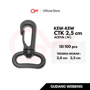 ATC CTK 2.5cm ( MARKA ) | KEW-KEW 25mm Acetal | CANTOLAN | PENGAIT | KAITAN TAS | BUCKLE