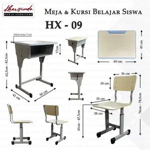 Meja Kursi Siswa Sekolah SD - SMP | HX 09