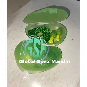 EAR PLUG / TUTUP KUPING / SUMPAL TELINGA HOWARD LEIGHT BY HONEYWELL FUS30S-HP - HOWARD LEIGHT FUSION MULTI-USE EAR PLUG, SMALL, 27 DB, 4 FLANGE, CORDED, YELLOW/GREEN