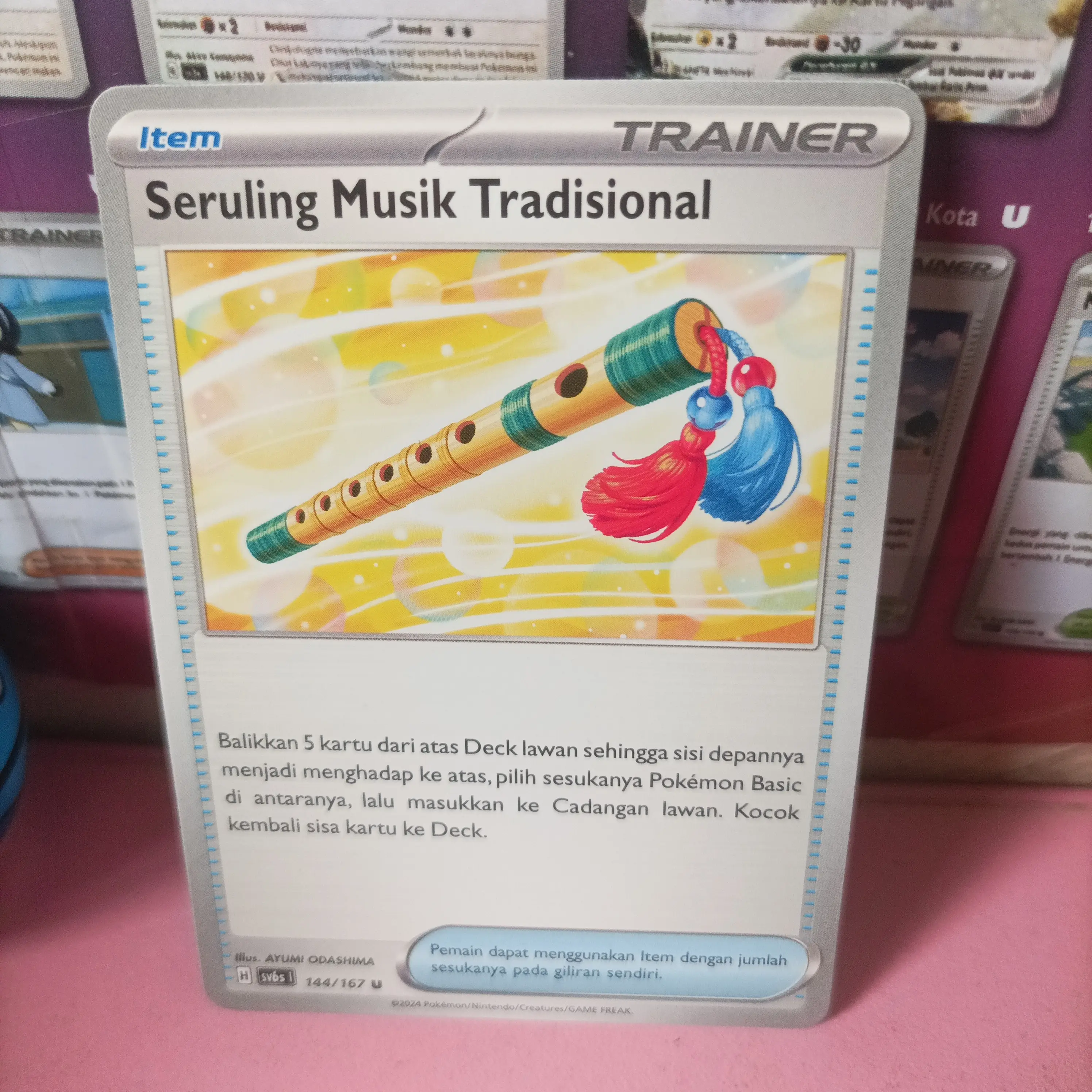Seruling Musik Tradisional 144/167 U - Item - Pokemon TCG Indonesia