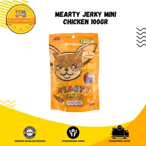 SNACK ANJING MEARTY JERKY MINI CHICKEN 100GR MDT6564