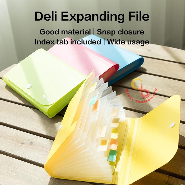 Jual Deli Dompet plastik A6 map uang map nota map giro Expanding File ...