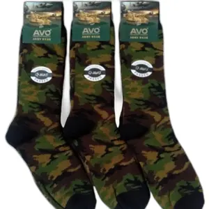 3 psg Kaos kaki loreng TNI/POLRI/PDL/PDH / Kaos kaki tebal pria wanita