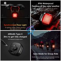 Gambar ROCKBROS R7 Lampu Pintar Belakang Sepeda Sinkronisasi 2 Braket Bicycle Rear Light Smart Brake Sensing Synchronized Taillight 12 Modes Ipx6 Rechargeable Rear Light MTB Road Bike Dual Brackets dari Wof Wheel of Fortune Official Kab. Tangerang 3 Tokopedia