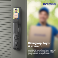 Gambar evomab Smart Door Lock Pintu Digital Kamera Face Recognition EDLK-MK7 dari evomab Kota Administrasi Jakarta Barat 4 Tokopedia