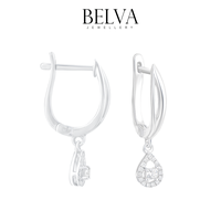 Gambar Anting Berlian Gantung Pear Shape - Belva Jewellery - BAERRW01944 - White Gold dari Belva Jewellery Online Kota Administrasi Jakarta Barat 1 Tokopedia