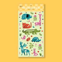 Gambar Capricorn Design Sticker Pack Label Motif Animal STR 005 - ANIMAL dari Capricorn Design Kota Tangerang Selatan 3 Tokopedia