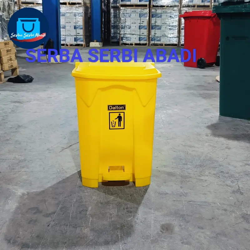dust bin tong sampah injek dalton 80 Liter, biru, merah, hijau, kuning 6