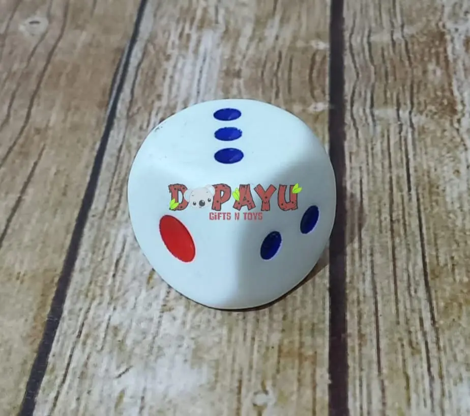 Dadu Jumbo 25x25 mm 2,5 cm satuan Dice ukuran Besar