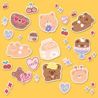 Gambar Capricorn Design Sticker Pack Label Motif Bear STR 001 dari Capricorn Design Kota Tangerang Selatan 4 Tokopedia