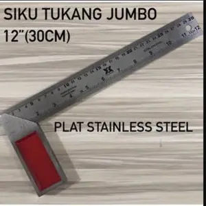 Pasekon 12 inch 30 cm Jumbo - Penggaris Siku Besi Jumbo