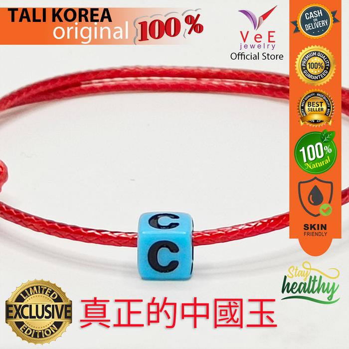 Gambar Vee Jewelry Gelang Tali Korea Bandul Inisial Huruf Abjad A - Z Kotak Biru Hitam - Vee Bracelet - Hitam, A dari Vee Jewelry Store Kota Bekasi Tokopedia
