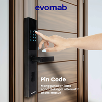Gambar evomab Smart Door Lock Kunci Pintu Digital Fingerprint Kartu EDLK-MK1C dari evomab Kota Administrasi Jakarta Barat 3 Tokopedia