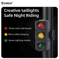 Gambar Ezren EZ-W19 Lampu Belakang Sepeda Model Lampu Merah 7 Mode Bicycle Tail Lights dari House Sparepart Kab. Tangerang 2 Tokopedia