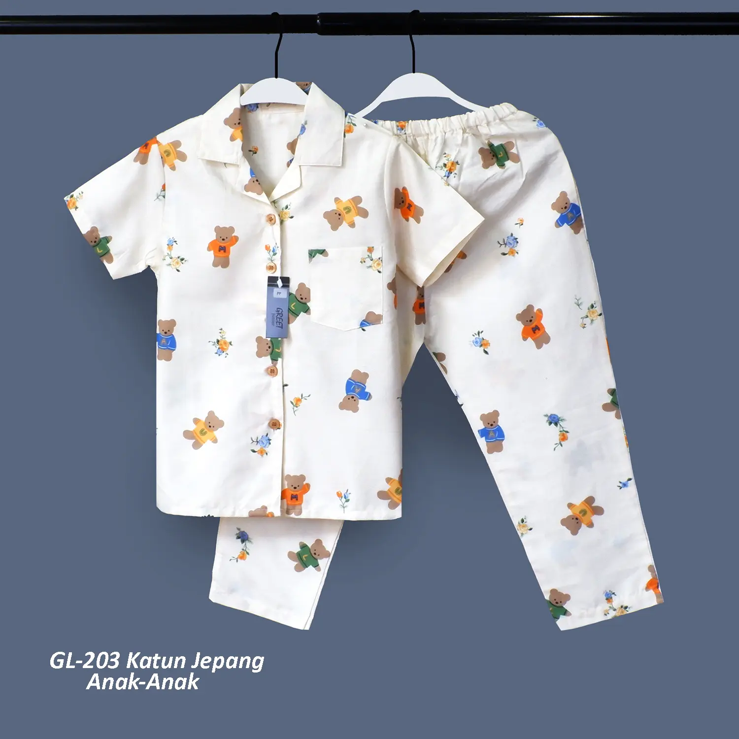 GREET NIGHT WEAR - Piyama Anak Perempuan Katun Jepang Model : GL- PP 2