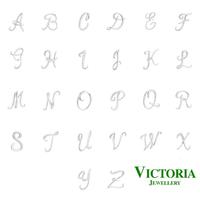 Gambar Liontin Berlian Inisial Series A- Z  White Gold Victoria Jewellery - B dari Victoria Jewellery Online Kota Administrasi Jakarta Selatan 1 Tokopedia