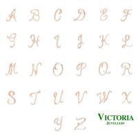 Gambar Liontin Berlian Inisial Series A- Z Rose gold Victoria Jewellery - A dari Victoria Jewellery Online Kota Administrasi Jakarta Selatan 1 Tokopedia