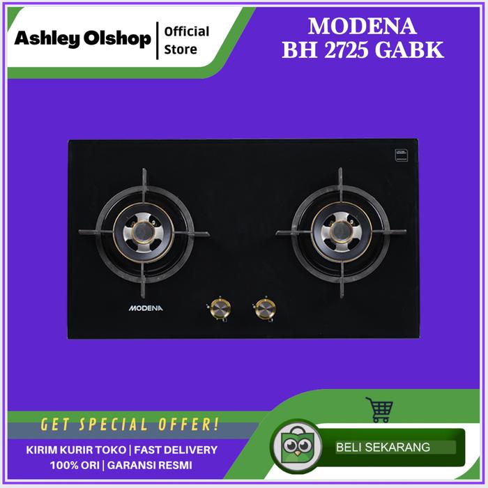 Gambar [ORI] Kompor Tanam 2 Tungku Modena BH 2725 GABK Modena Gas Hob 2 Burners 70cm BH2725GABK dari Ashley Olshop Official Store Kota Administrasi Jakarta Utara Tokopedia