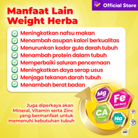 Gambar Weight Herba 1 Box - Susu Herbal Penambah Nafsu Makan & Berat Badan - 1 BOX dari Weight Herba_NEW Kota Administrasi Jakarta Utara 3 Tokopedia