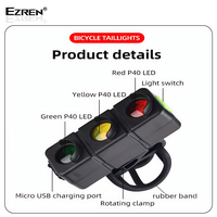 Gambar Ezren EZ-W19 Lampu Belakang Sepeda Model Lampu Merah 7 Mode Bicycle Tail Lights dari House Sparepart Kab. Tangerang 5 Tokopedia