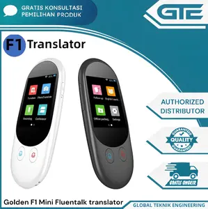 Golden F1 Mini Fluentalk translator alat penerjamah bahasa Portable Smart Translator - Alat Penerjemah Hingga 138 Bahasa