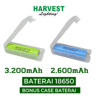 Gambar BATERAI 18650 -PAKET BATTERY LITHIUM ION FLATHEAD HARVEST LED ORIGINAL - Flat 4K 2600mAh dari Harvest Lighting Store Kota Administrasi Jakarta Barat 4 Tokopedia