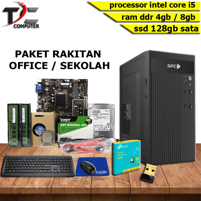 Gambar PC / KOMPUTER Rakitan - Intel Core I5 - RAKIT + MONITOR dari TECH COMP JAYA Kota Bekasi 5 Tokopedia