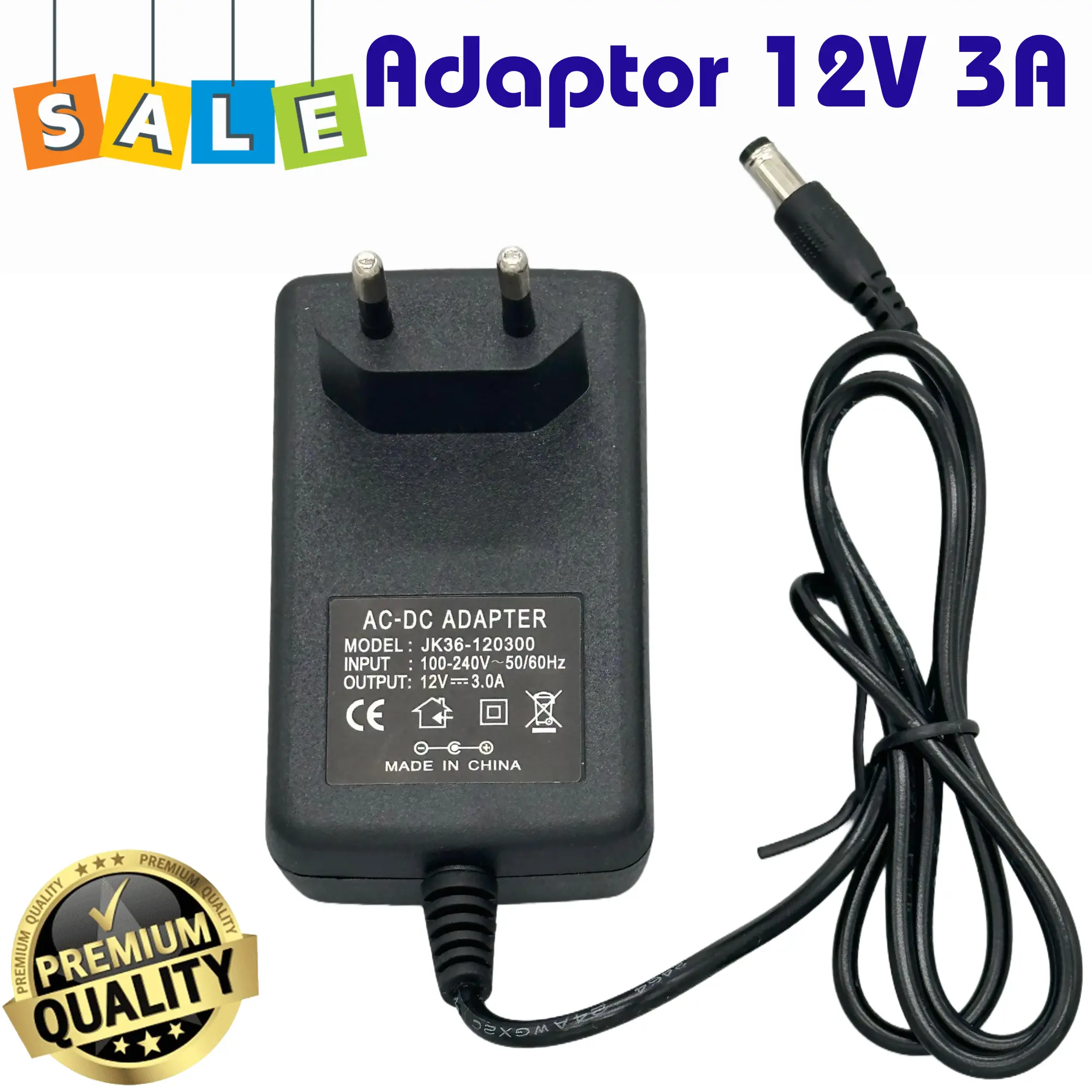 Switching power adaptor 12V 3A CCTV DVR modem router original Adapter 12V 3A