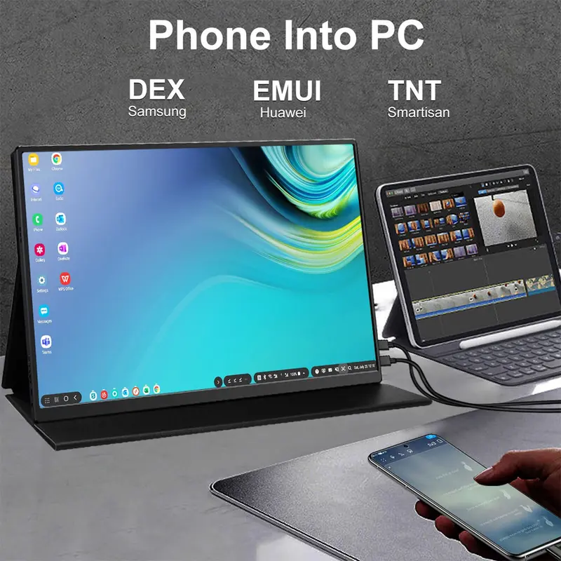 Portable Monitor IPS 16 Inch 1920x1200P 60Hz Touchscreen - 1600XTS - Black 1