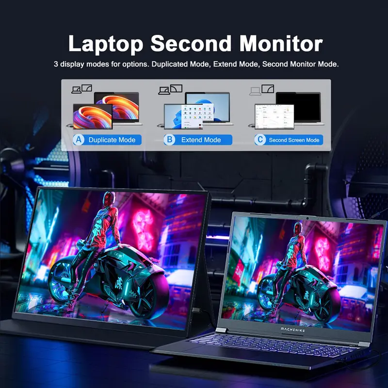 Portable Monitor IPS 16 Inch 1920x1200P 60Hz Touchscreen - 1600XTS - Black 6