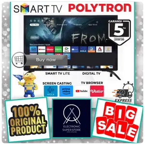 POLYTRON LED PLD24CV1869 PLD 24CV1569 DIGITAL EASY SMART TV HD 24INCH YOUTUBE TV POLYTRON SMART TV