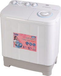 Gambar MESIN CUCI BEKO 2 TABUNG 6 KG LOWWATT TWINTUB WTTA-6503 6503 WTTA6503W dari Darrie Store Kota Depok 2 Tokopedia