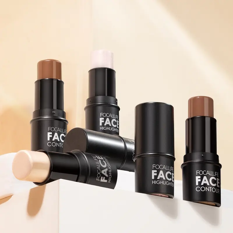 FOCALLURE HIGHLIGHTER CONTOUR STICK KOSMETIK WAJAH STIK PEWARNA PIPI SHIMMER FOCAL LURE CONTUR KONTUR 3