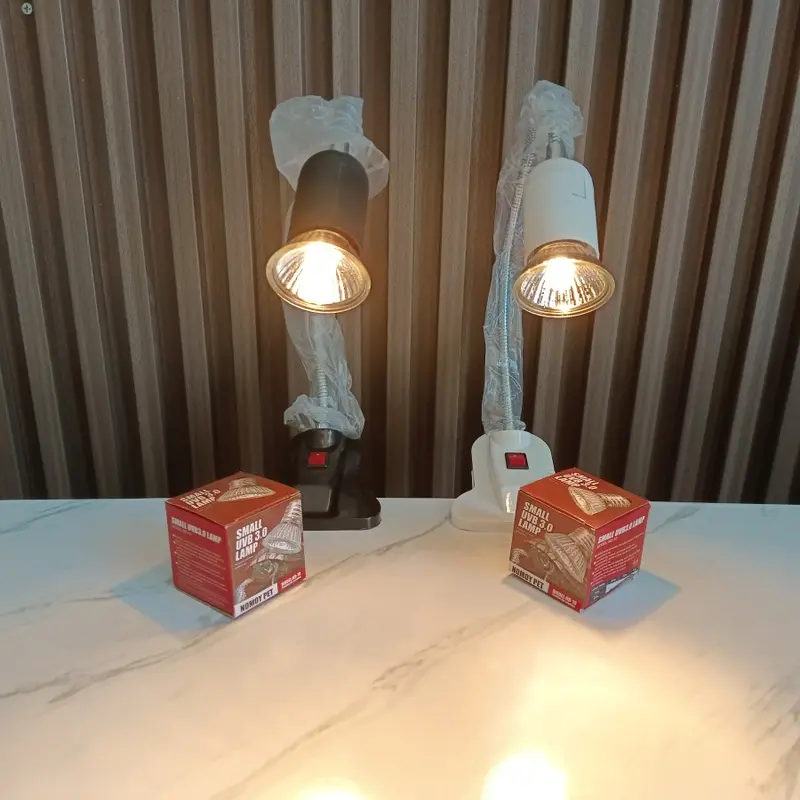 hamutaro lampu reptil set lampu uva & uvb penghangat kandang kura kura iguana 0
