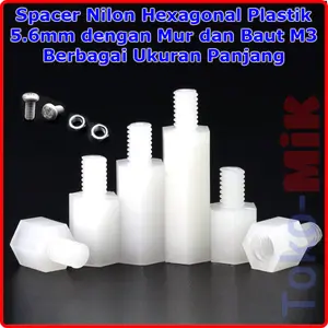 Spacer Nilon Nylon Spacer Plastik Penyangga Dudukan PCB Main Board Stand off Standoff 5mm 10mm 15mm 20mm 25mm 30mm 35mm 40mm 50mm 0.5cm 1cm 1.5cm 2cm 2.5cm 3cm 3.5cm 4cm 5cm berbagai ukuran panjang