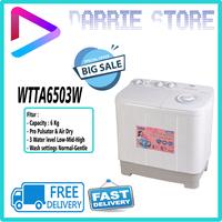 Gambar MESIN CUCI BEKO 2 TABUNG 6 KG LOWWATT TWINTUB WTTA-6503 6503 WTTA6503W dari Darrie Store Kota Depok 1 Tokopedia
