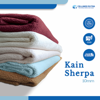 Gambar Cellindo Kain Sherpa Bulu Domba 2 Sisi, Tebal 10mm, (ECERAN) Bahan Selimut, Jaket - Coklat Susu, 1kg/2y(180x150) dari Cellindo Putra Foam Kab. Bandung 1 Tokopedia