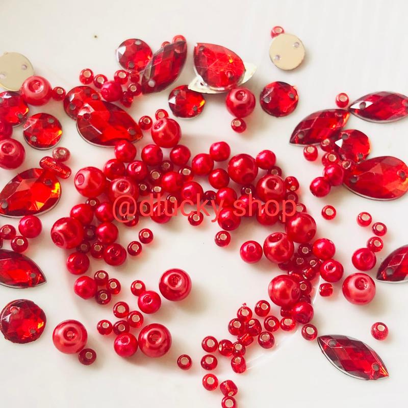 Mutiara pasir mix kombinasi payet per 10 gram Craft manik 4