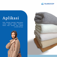 Gambar Cellindo Kain Sherpa Bulu Domba 2 Sisi, Tebal 10mm, (ECERAN) Bahan Selimut, Jaket - Coklat Susu, 1kg/2y(180x150) dari Cellindo Putra Foam Kab. Bandung 3 Tokopedia
