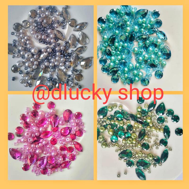 Mutiara pasir mix kombinasi payet per 10 gram Craft manik 0