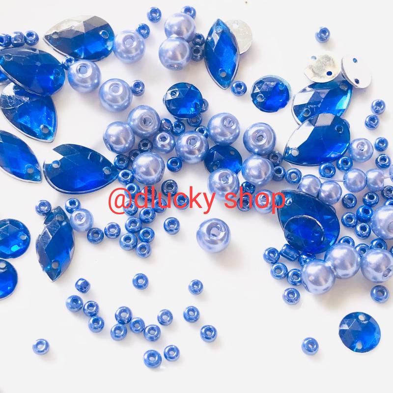 Mutiara pasir mix kombinasi payet per 10 gram Craft manik 6