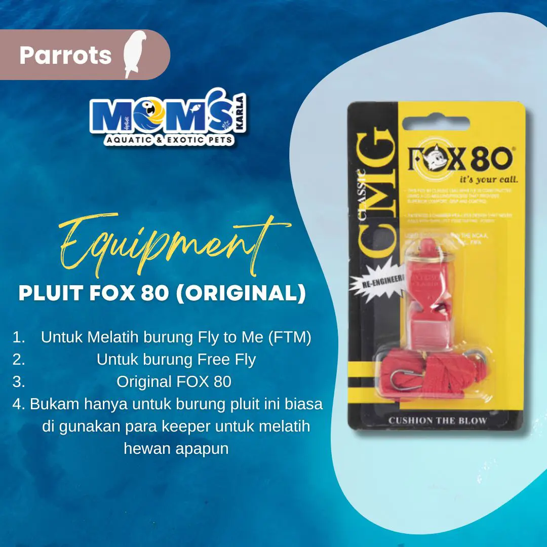 Pluit fox 80 (ORIGINAL) Untuk FF atau melatih burung kesayangan