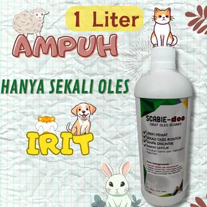 Obat scabies kelinci oles gudik kucing gatal ampuh aman 1 liter
