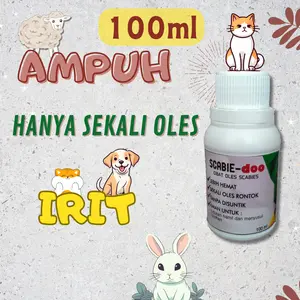 Obat scabies kelinci oles gudik gatal kucing aman ampuh 100ml